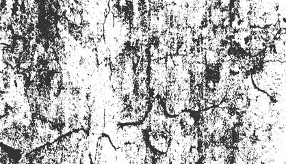 Fototapeta premium old grungy texture background, distressed black and white weathered surface with cracks and splatter, gritty abstract overlay ideal for vintage grunge design projects