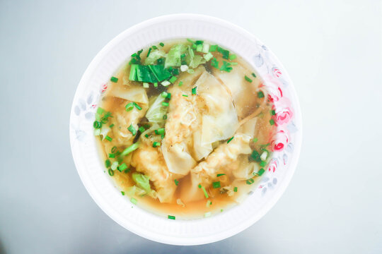 wonton, noodles or wonton noodles or Chinese dumpling noodles or Chinese dumpling soup