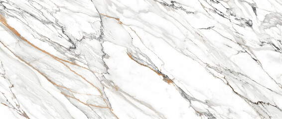 White marble texture with bold orange and grey vein lines creating a striking luxury natural stone background for interior design © UmmeFarhatunnesa