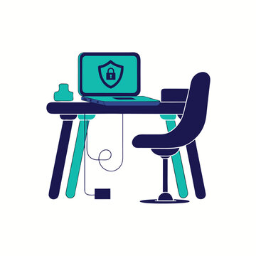 a-flat-vector-illustration-of-a-modern-office-desk