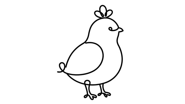 cute bird white background.
