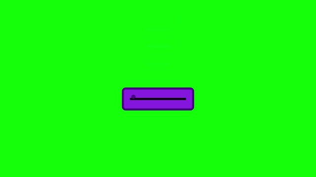 Animation icon of digital document processing on green