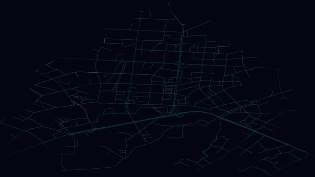 Xishan, China, City Infrastructure Expansion Animation, Urban Visualization Technology