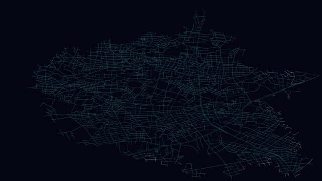 Setagaya, Japan, City Infrastructure Expansion Animation, Urban Visualization Technology