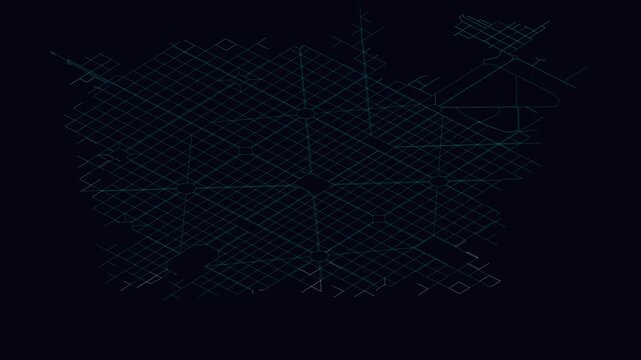 La Plata, Argentina, City Infrastructure Expansion Animation, Urban Visualization Technology
