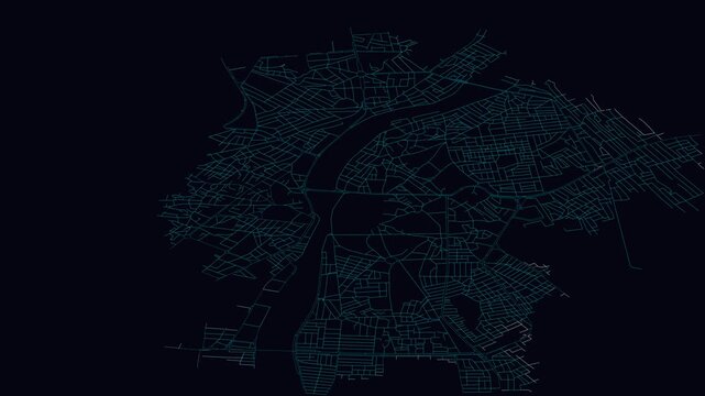 Kirkuk, Iraq, City Infrastructure Expansion Animation, Urban Visualization Technology