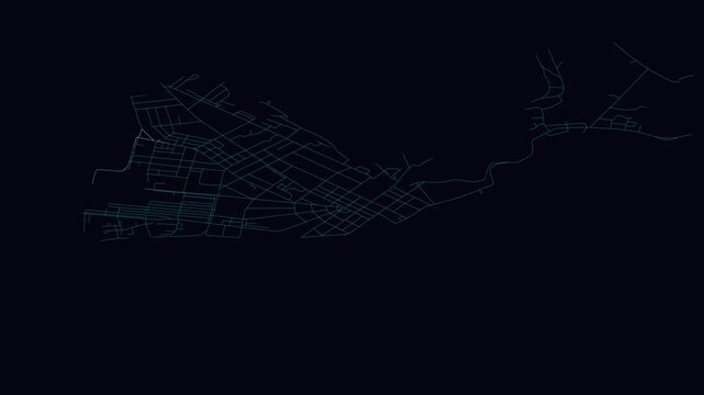 Bangui, Central African Republic, City Infrastructure Expansion Animation, Urban Visualization Technology