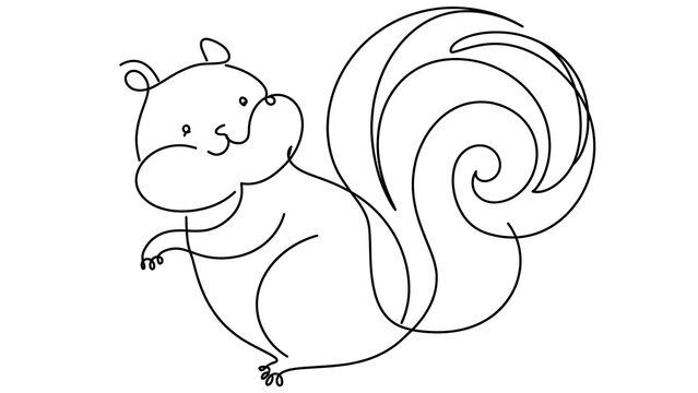 cute squirrel white background.