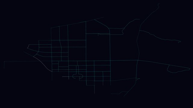Zijinglu, China, City Infrastructure Expansion Animation, Urban Visualization Technology