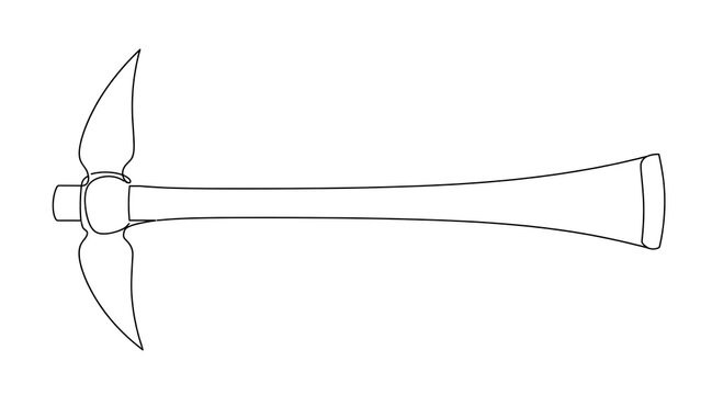 Double headed battle axe white background.
