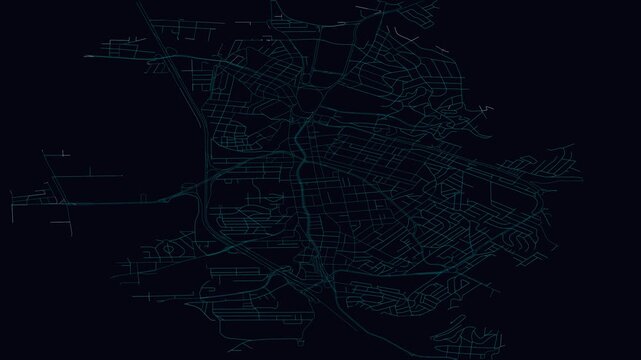 S&atilde;o Bernardo Do Campo, Brazil, City Infrastructure Expansion Animation, Urban Visualization Technology