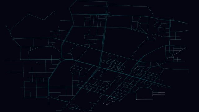 Qingnian, China, City Infrastructure Expansion Animation, Urban Visualization Technology