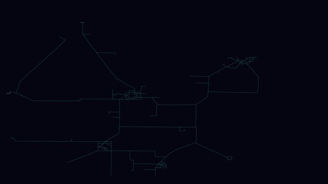 Patiāla, India, City Infrastructure Expansion Animation, Urban Visualization Technology