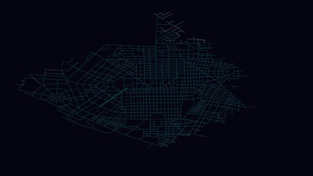 N&rsquo;Djamena, Chad, City Infrastructure Expansion Animation, Urban Visualization Technology