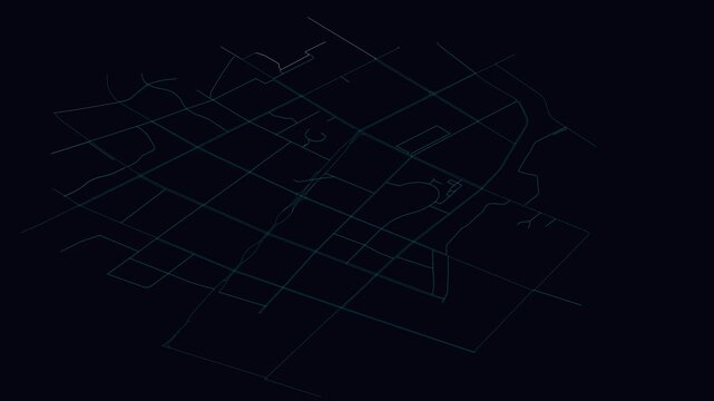 Korla, China, City Infrastructure Expansion Animation, Urban Visualization Technology