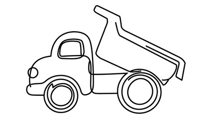 Dump Truck Vehicle white background. © fugu
