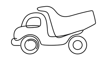 Dump Truck Vehicle white background. © fugu