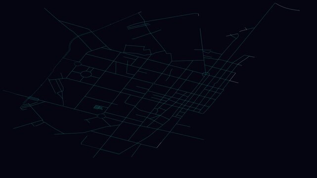Dehui, China, City Infrastructure Expansion Animation, Urban Visualization Technology