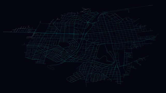 Cochabamba, Bolivia, City Infrastructure Expansion Animation, Urban Visualization Technology
