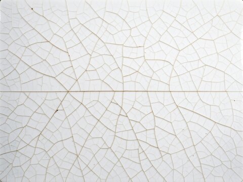 White Moroccan Crackle Glaze Ceramic Tile Surface Texture Background