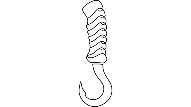 Fishing Hook white background.