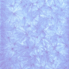 Obraz premium Blue and cyan frosty crystal dendritic square texture background