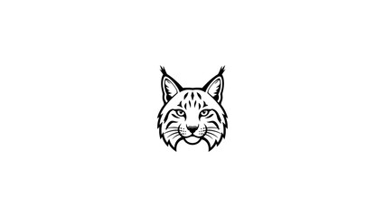 Lynx head mascot wild animal emblem for Newsletter Header Branding © Walfer