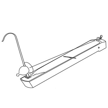 Industrial metalworking tool white background.