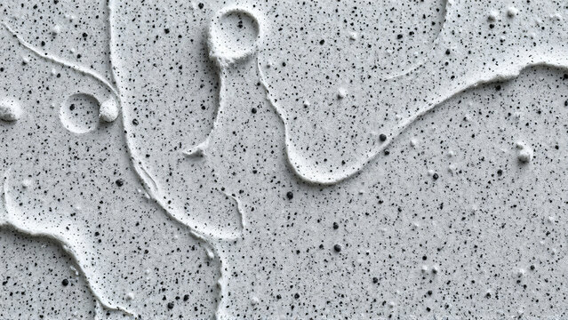 Low carbon cement paste texture with soft depth and monochrome