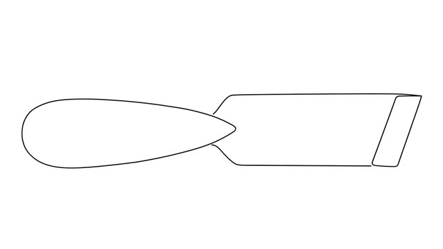 Spatula white background.
