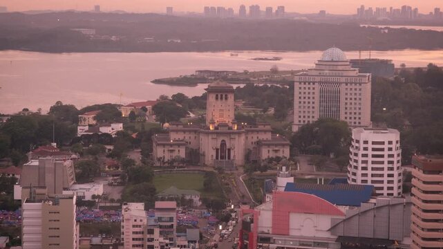 4K video of the daytime Johor Bahru cityscape in Malaysia. Let's explore the beautiful Johor Bahru cityscape.