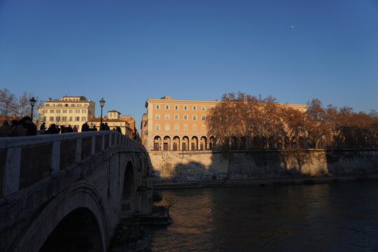 italian building in the afternoon sunlight