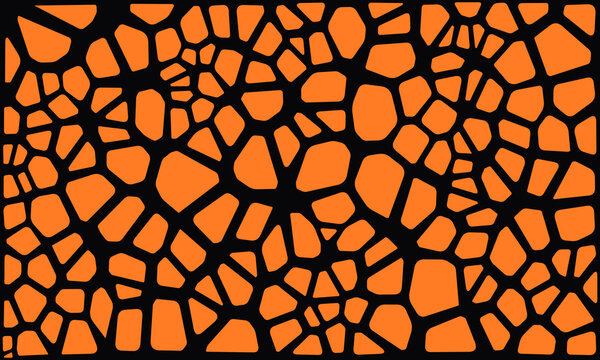 Colorful halloween mosaic background. Abstract background with triangle pattern looking like like cells or cracks. Polygon pattern low poly triangle shape. Vector multicolored geometric gradient. 