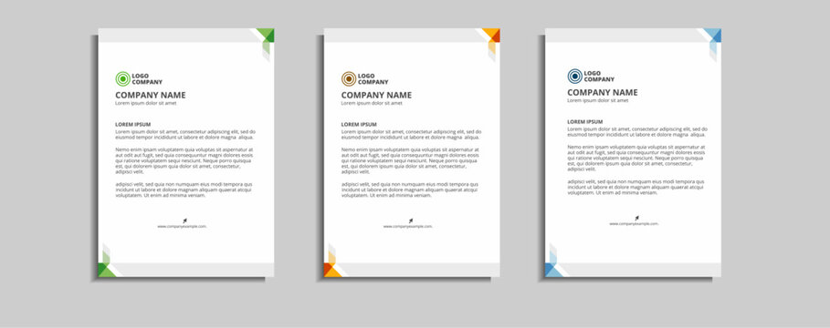 modern corporate letterhead template design