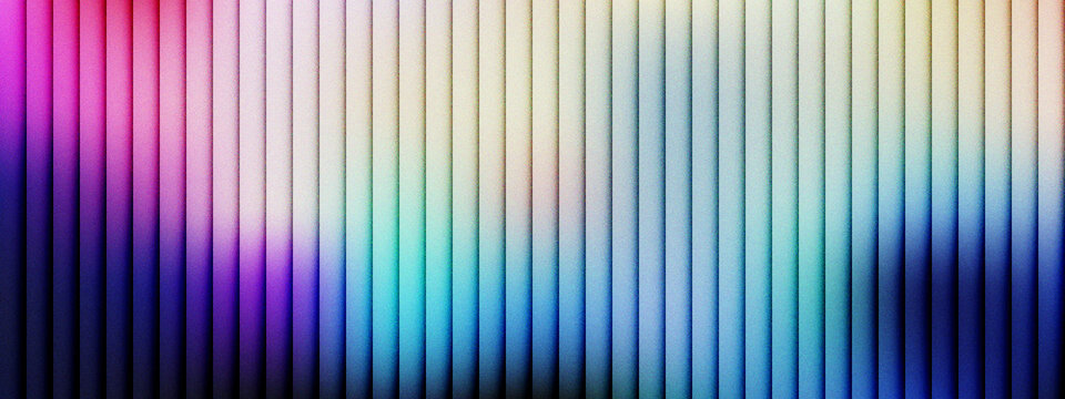 Abstract vertical line background with colorful gradient light. Vibrant neon stripes texture for modern digital design. Soft glowing parallel bars pattern for creative web banner backdrop.