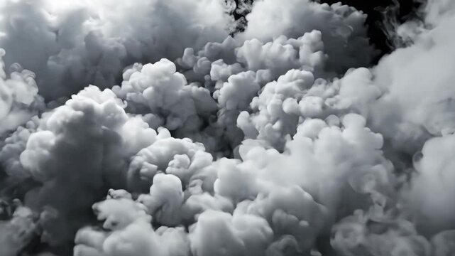 Volcanic Ash Cloud: A dramatic and dense cloud of volcanic ash billows upwards, casting dark shadows and creating an awe-inspiring display of nature's raw power.