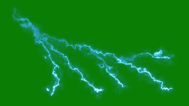 Bright electric thunder lightning animation with dramatic flash bursts, glowing energy sparks, powerful storm strikes, hand drawn cartoon effects and explosive plasma arcs for cinematic vfx 4k