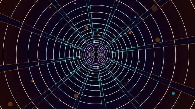 Cyber Radar Warp Gate Tunnel Motion Loop