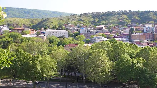 View of the Kura River from Tbilisi
