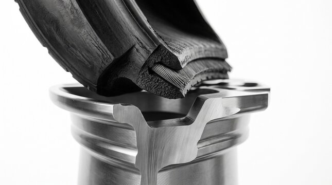 Tire Rim Cutaway Cross Section Mounting Detail