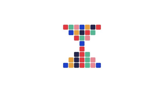 Dynamic Morphing Rounded Square Grid Animation