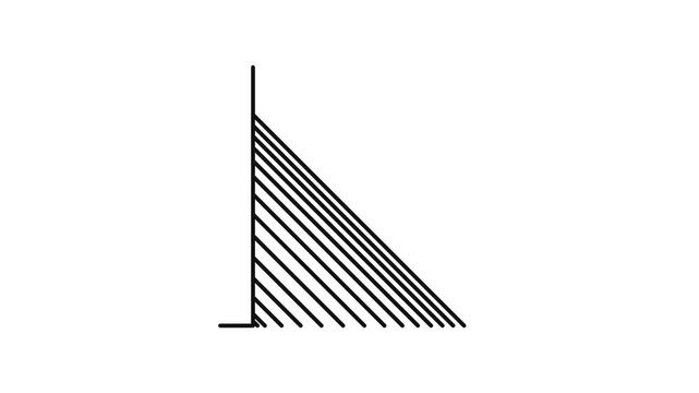 Diagonal Triangle Frame Motion Graphic