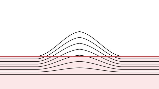 Moving Parallel Lines Forming Geometric Summit