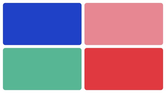 Multicolor Rounded Rectangular Block Transition