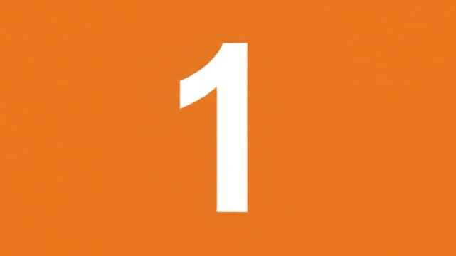 Minimalist Countdown Animation from 3 to 1, Clean 2D Motion Graphic