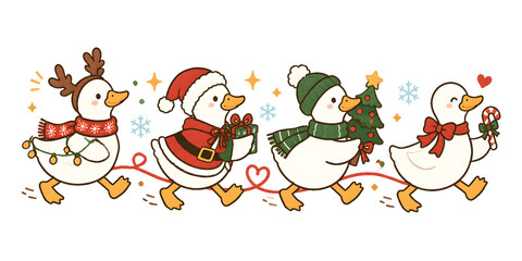 Fototapeta premium Merry Christmas Festive Typography Design with Holiday Decorative Elements