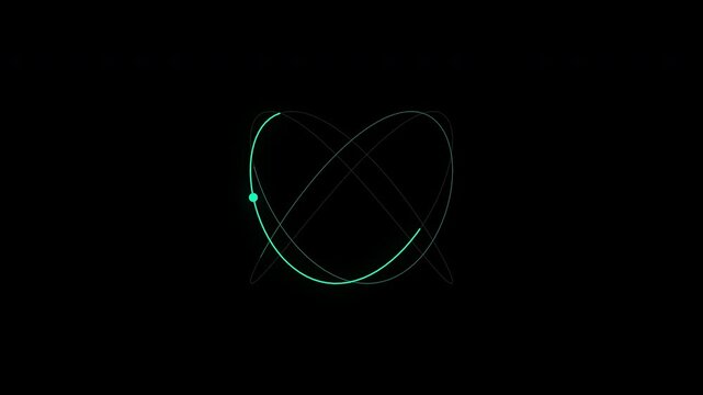 Lissajous Curve Tracing Loading Spinner with Comet Head and Alpha Channel