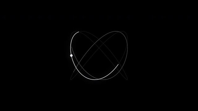 Lissajous Curve Tracing Loading Spinner with Comet Head and Alpha Channel