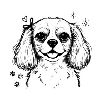 cavalier king charles spaniel dog portrait