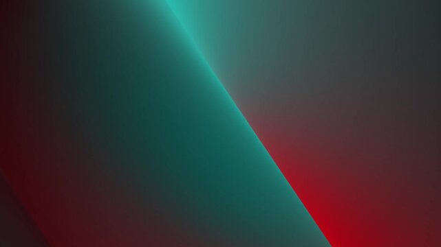 Abstract teal and red gradient motion background, with soft light transitions